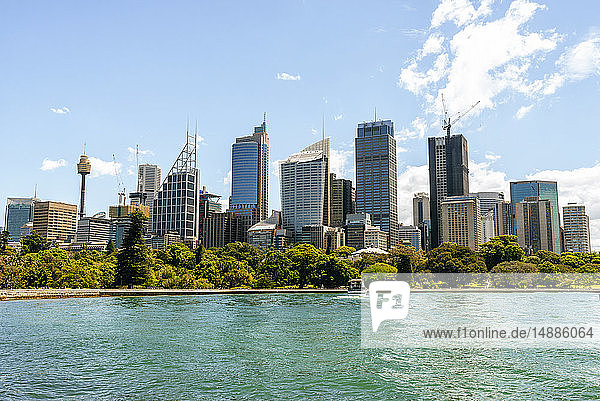 Australien  New South Wales  Sydney  Skyline des Finanzdistrikts von Sydney