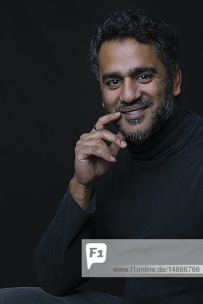 Portrait of an Indian man  smiling