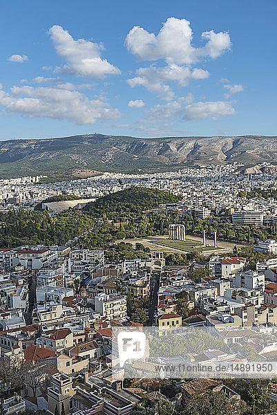 Stadtbild von Athen  Griechenland