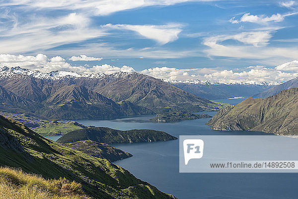 Berge am Lake Wanaka in Neuseeland