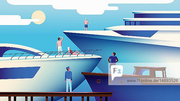 Hierarchy of people envying larger yachts