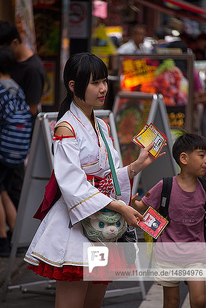 Asia  Japan  Tokyo  Akihabara Electric Town  cosplay