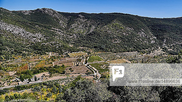 'Europe; France; Aude; Occitania department; Cabrespine village area ; valley of Clamoux'