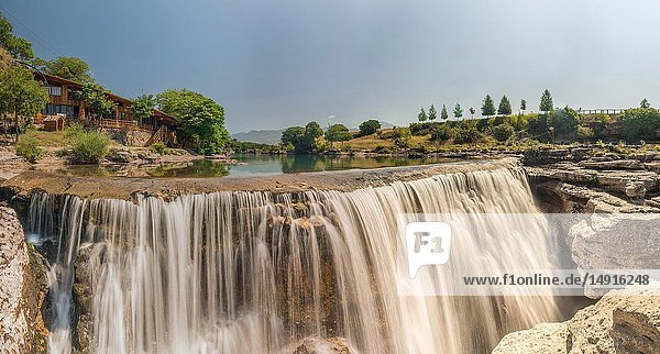 Panoramic View of Niagara Falls on the Cievna river in Montenegro.
