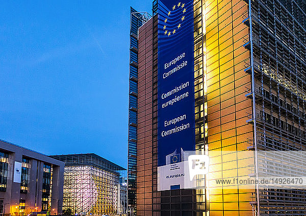 Europäische Kommission und Europagebäude in Brüssel  Belgien