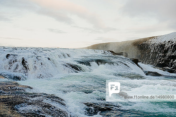 Gullfoss-Wasserfall  Haukadalur  Arnessysla  Island