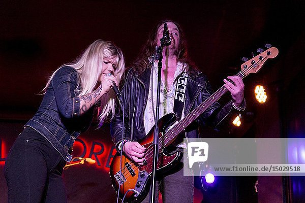 Madrid  Spain- April 25: Lisa Lystam from Heavy Feather rock band performs in concert at Sala Clamores on april 25 2019 in Madrid  Spain (Photo by: Angel Manzano)