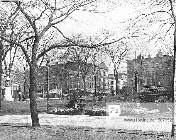 Öffentlicher Platz  Cleveland  Ohio  USA  um 1900. Schöpfer: Unbekannt.