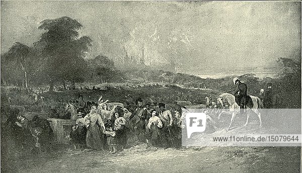 Die Befreiung von Lucknow - Führung der Leidenden zum britischen Lager   (1901). Schöpfer: Unbekannt.