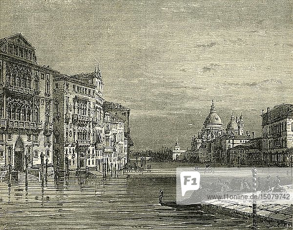 Der Große Kanal  Venedig  1890. Schöpfer: Unbekannt.