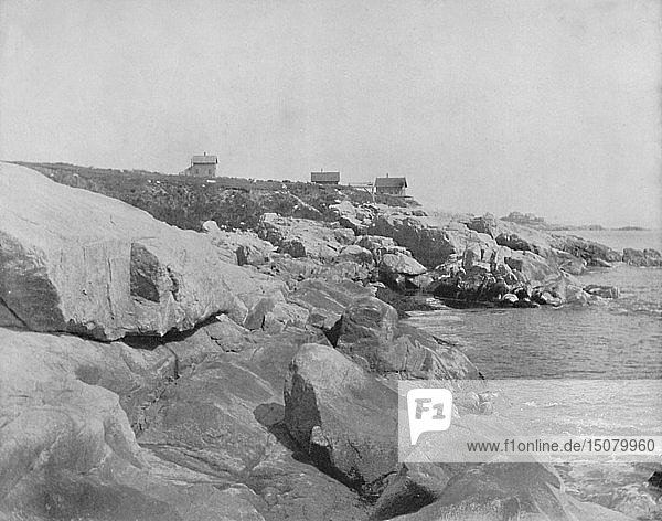 Uferpromenade  Marblehead  Massachusetts   um 1897. Schöpfer: Unbekannt.
