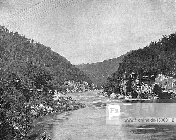 Drachenschlucht  New River  West Virginia  USA  um 1900. Schöpfer: Unbekannt.