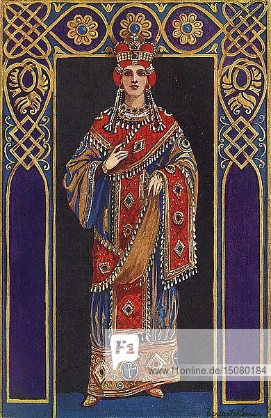 Eine Kaiserin aus dem zehnten  elften und zwölften Jahrhundert nach Christus   1924. Schöpfer: Herbert Norris.