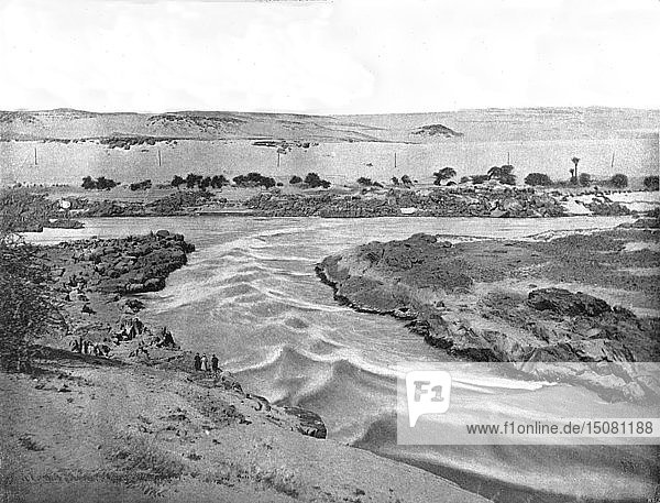 The first cataract of the Nile  Aswan  Egypt  1895. Creator: W & S Ltd.