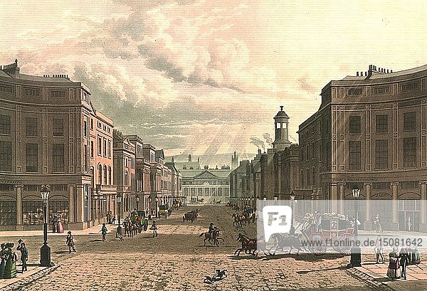 Regent Street from Piccadilly  c1822. Creator: J Bluck.