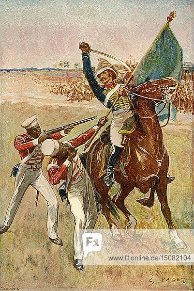 Roberts gewinnt das Victoria-Kreuz   (1901). Schöpfer: Sidney E. Paget.