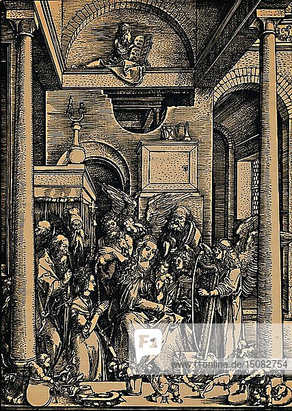 Die Verehrung der Maria   1504. Schöpfer: Albrecht Dürer.