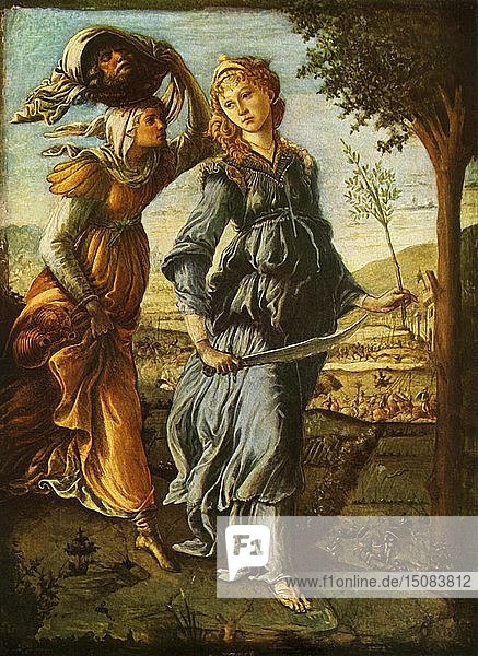 Die Rückkehr der Judith nach Bethulia   um 1470  (1937). Schöpfer: Sandro Botticelli.