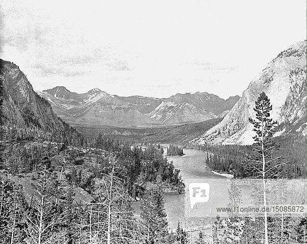 Tal des Bow River  Alberta  Kanada  um 1900. Schöpfer: Unbekannt.