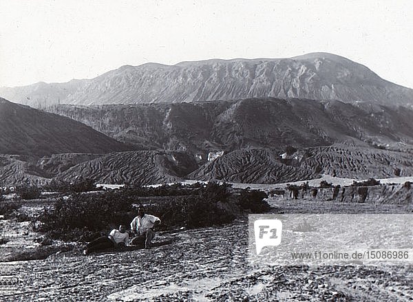 Mount Tarawera   Ende des 19. - Anfang des 20. Jahrhunderts. Schöpfer: Unbekannt.