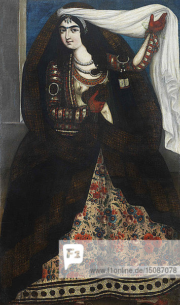 Junge Frau mit Tschador  ca. 1844-1850. Schöpfer: Anonym.