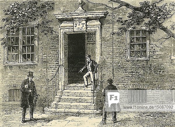 Türöffnung in Staple's Inn   um 1872. Schöpfer: Unbekannt.