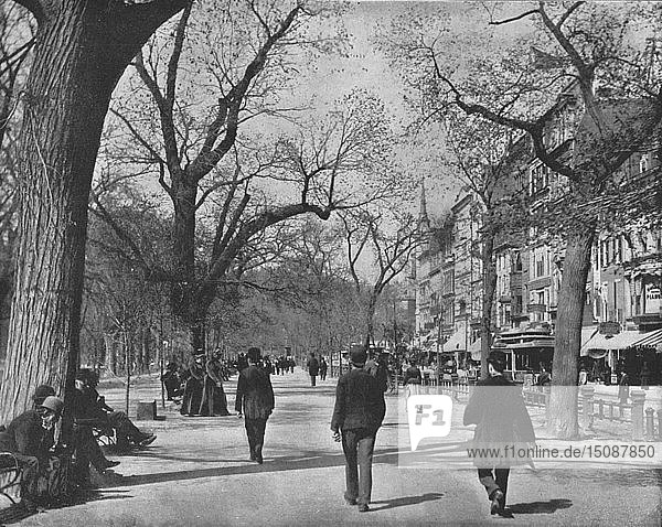 Tremont Street und The Common   Boston  USA  um 1900. Schöpfer: Unbekannt.