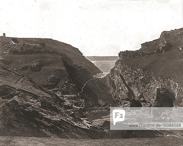 König Artus' Burg  Tintagel  Cornwall  1894. Schöpfer: Unbekannt.