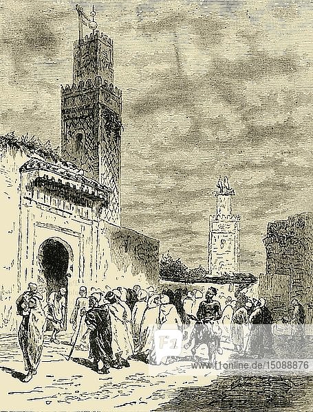 'A Street in Fez'  1890. Creator: Unknown.