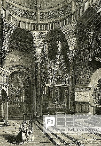 Das Innere der Kathedrale von Spalatro (ehemals Tempel des Diokletianspalastes)   1890. Schöpfer: Unbekannt.