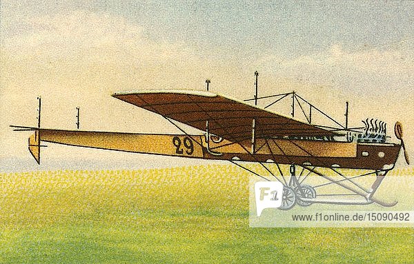 Das Flugzeug von Latham  1909  (1932). Schöpfer: Unbekannt.
