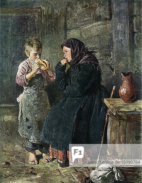 Die Begegnung von Mutter und Sohn   1883  (1965). Schöpfer: Wladimir Makowsky.