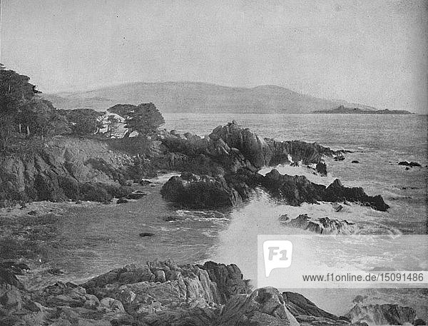 Carmel Bay  Kalifornien   um 1897. Schöpfer: Unbekannt.