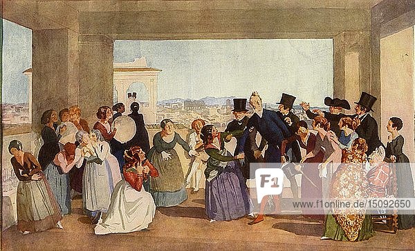 Oktoberfest in Rom   um 1842  (1965). Schöpfer: Aleksandr Ivanov.