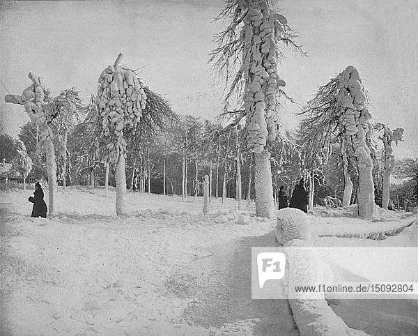Frostarbeiten im Prospect Park  Niagara   um 1897. Schöpfer: Unbekannt.