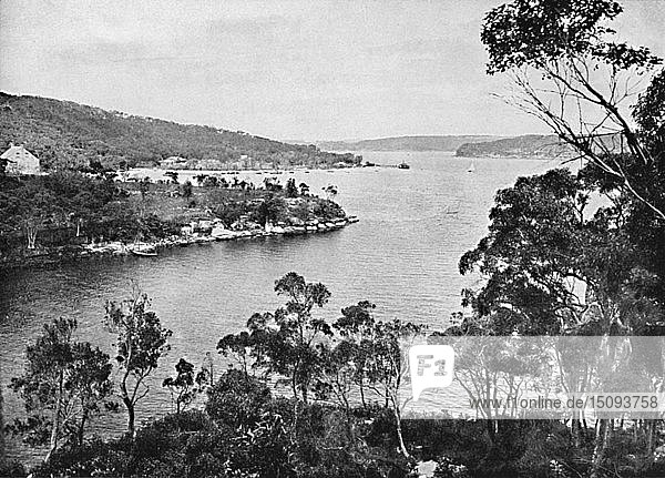 'Middle Harbour  from Spit Road  c1900. Creator: Unknown.