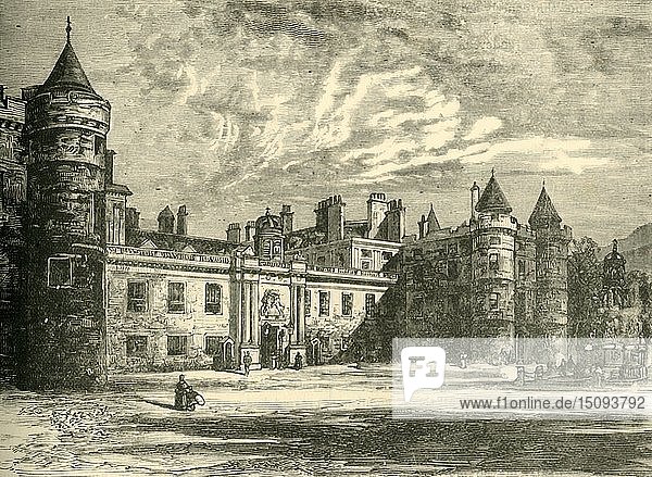 Holyrood Palace  Edinburgh   1890. Schöpfer: Unbekannt.