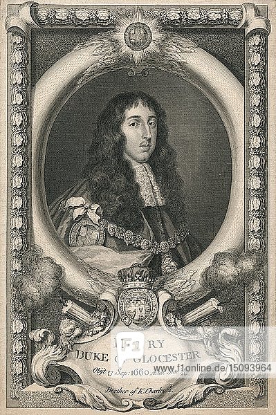 Heinrich  Herzog von Gloucester   1736. Schöpfer: George Vertue.