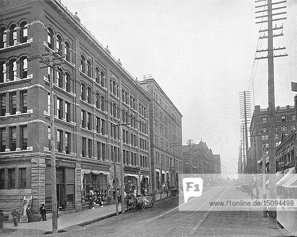 Cherry Street  Seattle  Washington  USA  um 1900. Schöpfer: Unbekannt.