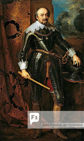 Porträt von Johannes VIII. von Nassau-Siegen (1583-1638)  1617. Schöpfer: Dyck  Sir Anthony van (1599-1641).