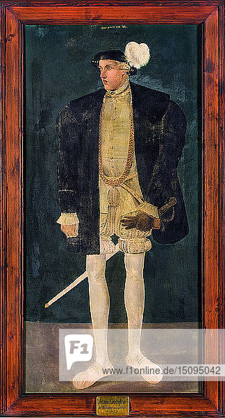 Porträt von Johann V. (Hanns) von Liechtenstein. Schöpfer: Anonym.