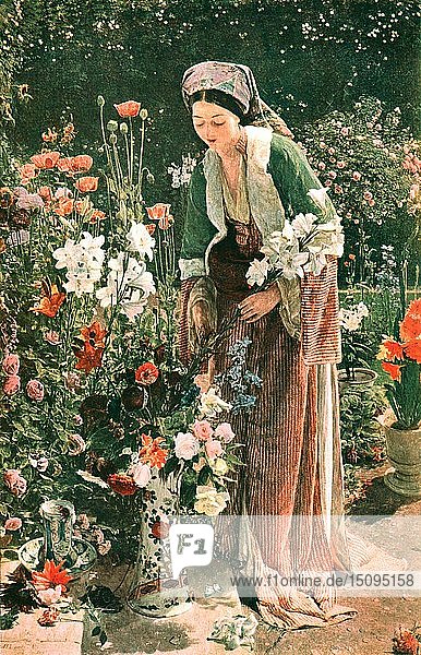 Im Garten des Bey   1865  (c1902). Schöpfer: Unbekannt.