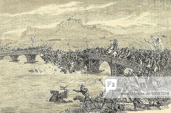 Die Schlacht von Stirling Castle   (1297) 1890. Schöpfer: Unbekannt.