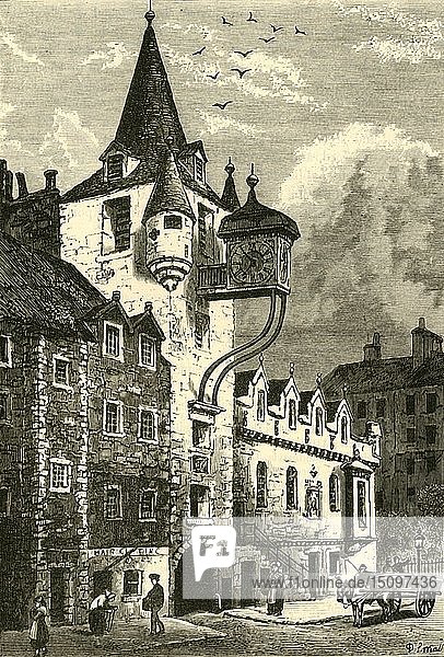 Die Canongate-Tolbooth  Edinburgh   1890. Schöpfer: Unbekannt.