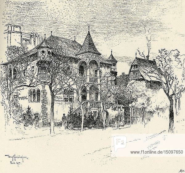 Chateau Tyrolen von Tony Grubhofer  1900. Schöpfer: Tony Grubhofer.