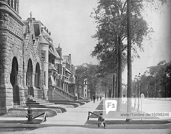 Ashland Avenue  Chicago   um 1897. Schöpfer: Unbekannt.