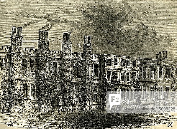 Das alte Herrenhaus von Chelsea   um 1876. Schöpfer: Unbekannt.
