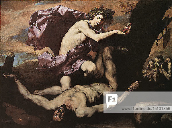 Apollo und Marsyas  1637. Schöpfer: Ribera  José  de (1591-1652).
