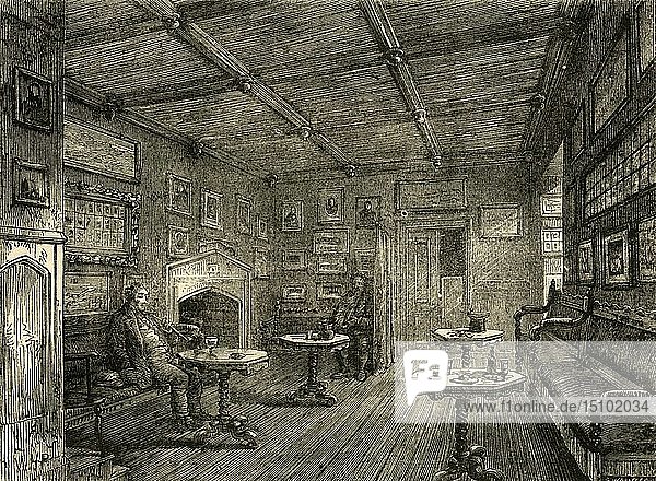 'Coffee Room at St. John's Gate'  (c1872). Creator: Unknown.
