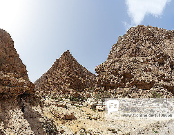 Rock face at Wadi Shab  Oman